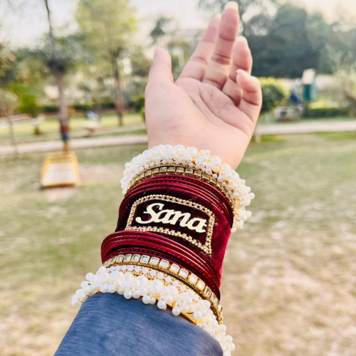 Zarqoon Mahroon Elegance Churi